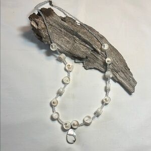 Elegant Blue and Shell Necklace